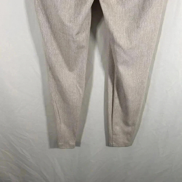 Athleta Leggings Women's Medium Beige Pull On Stretchy Mid Rise Zip Pockets - Picture 8 of 10